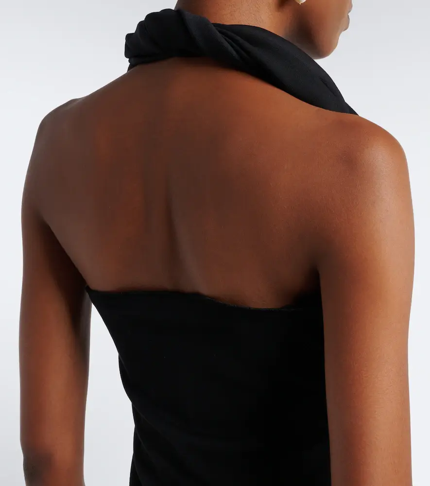 Magda Butrym Floral-appliqué wool-blend gown | Thumbnail 3 Magda Butrym Floral-appliqué wool-blend gown | Thumbnail 3