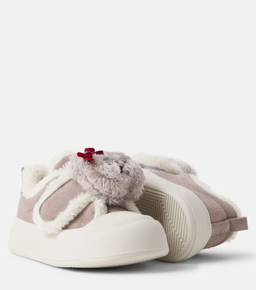 MONNALISA Bow-detail suede sneakers | Thumbnail 3