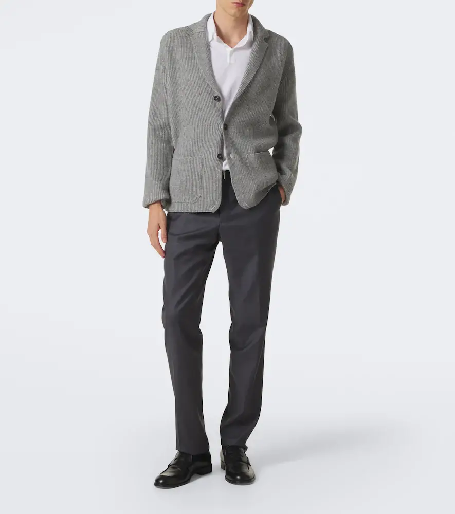 Slowear Virgin wool flannel slim pants | Thumbnail 4 Slowear Virgin wool flannel slim pants | Thumbnail 4