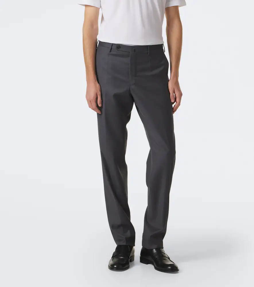 Slowear Virgin wool flannel slim pants | Thumbnail 5 Slowear Virgin wool flannel slim pants | Thumbnail 5