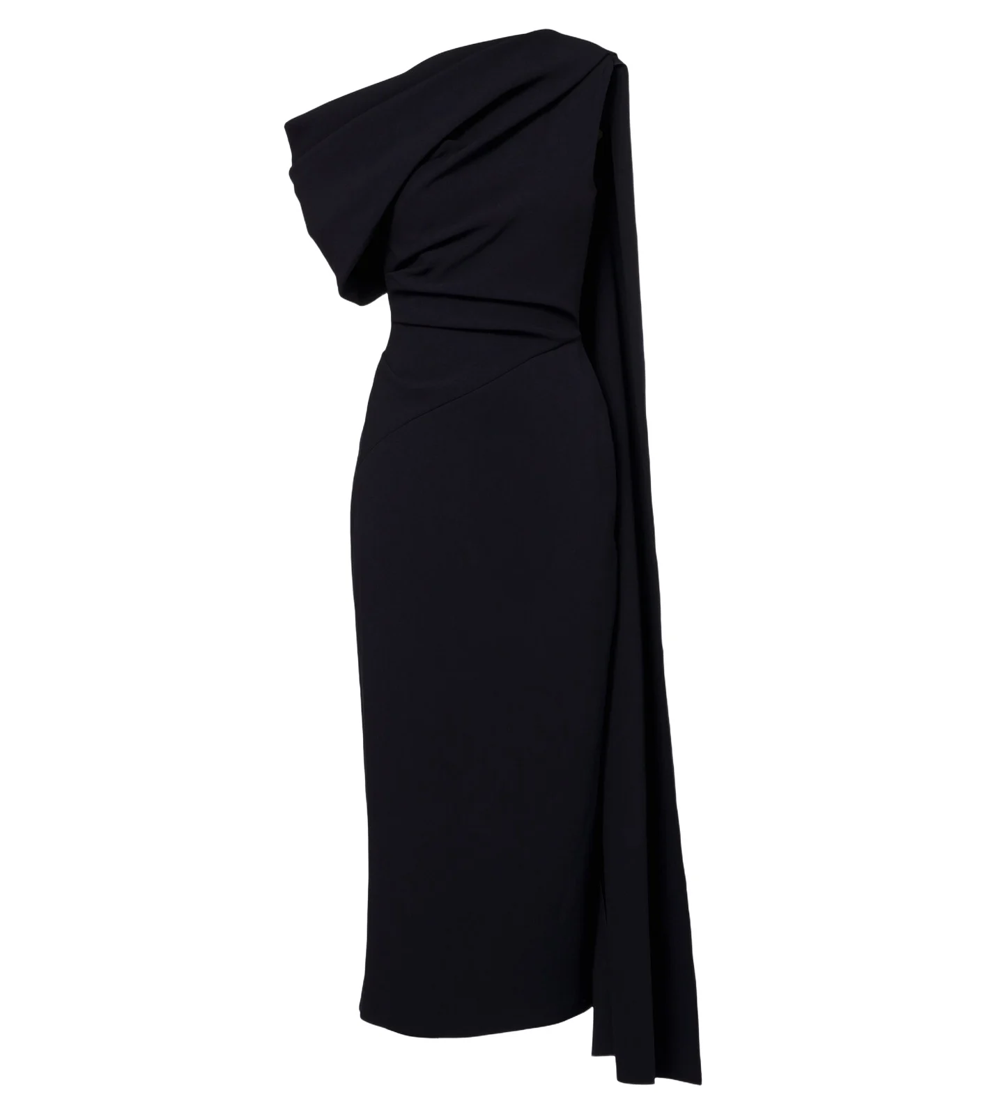 Roksanda Maite caped crêpe midi dress
