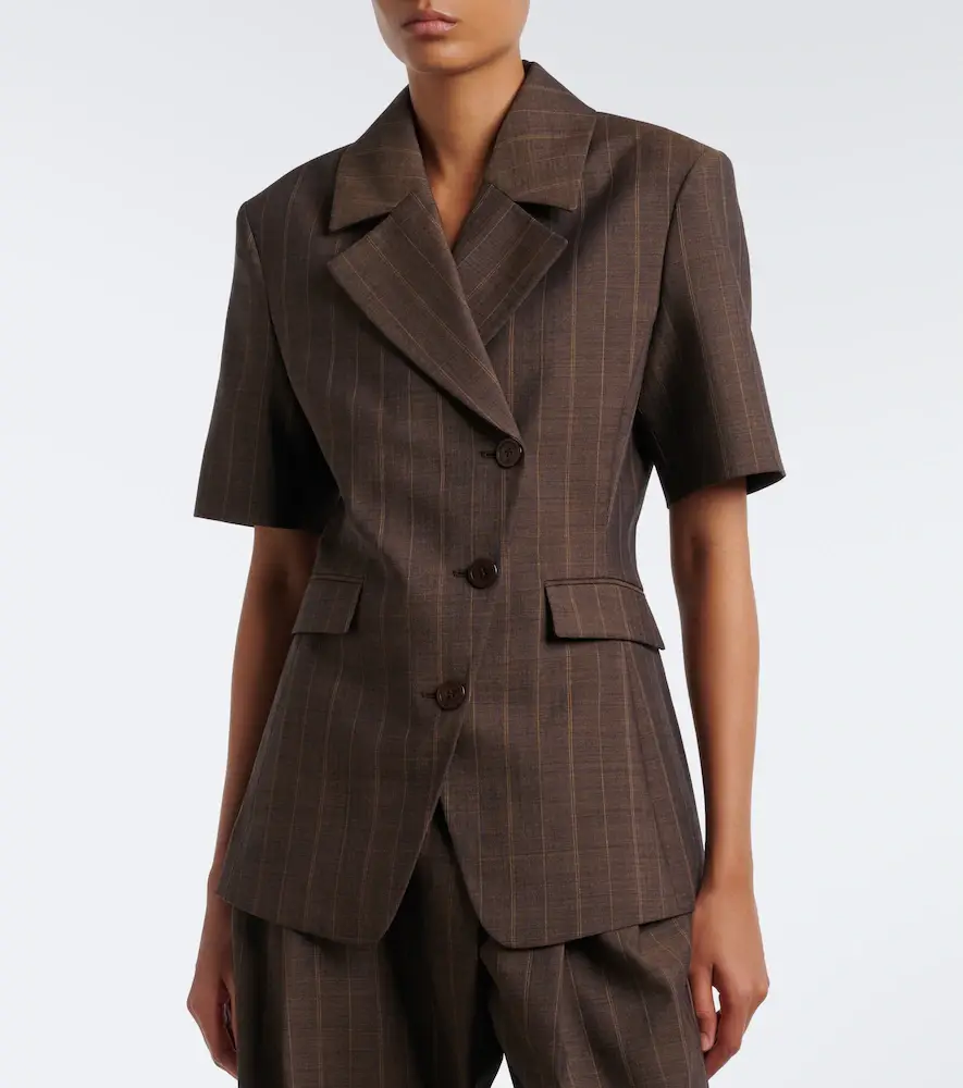 Ganni Striped wool blazer | Thumbnail 3 Ganni Striped wool blazer | Thumbnail 3