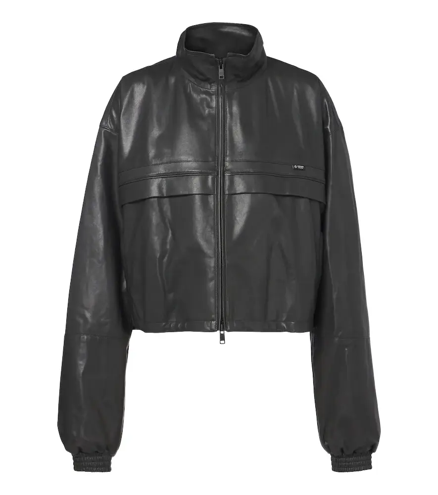 Prada Cropped leather jacket | Image 1 Prada Cropped leather jacket | Image 1