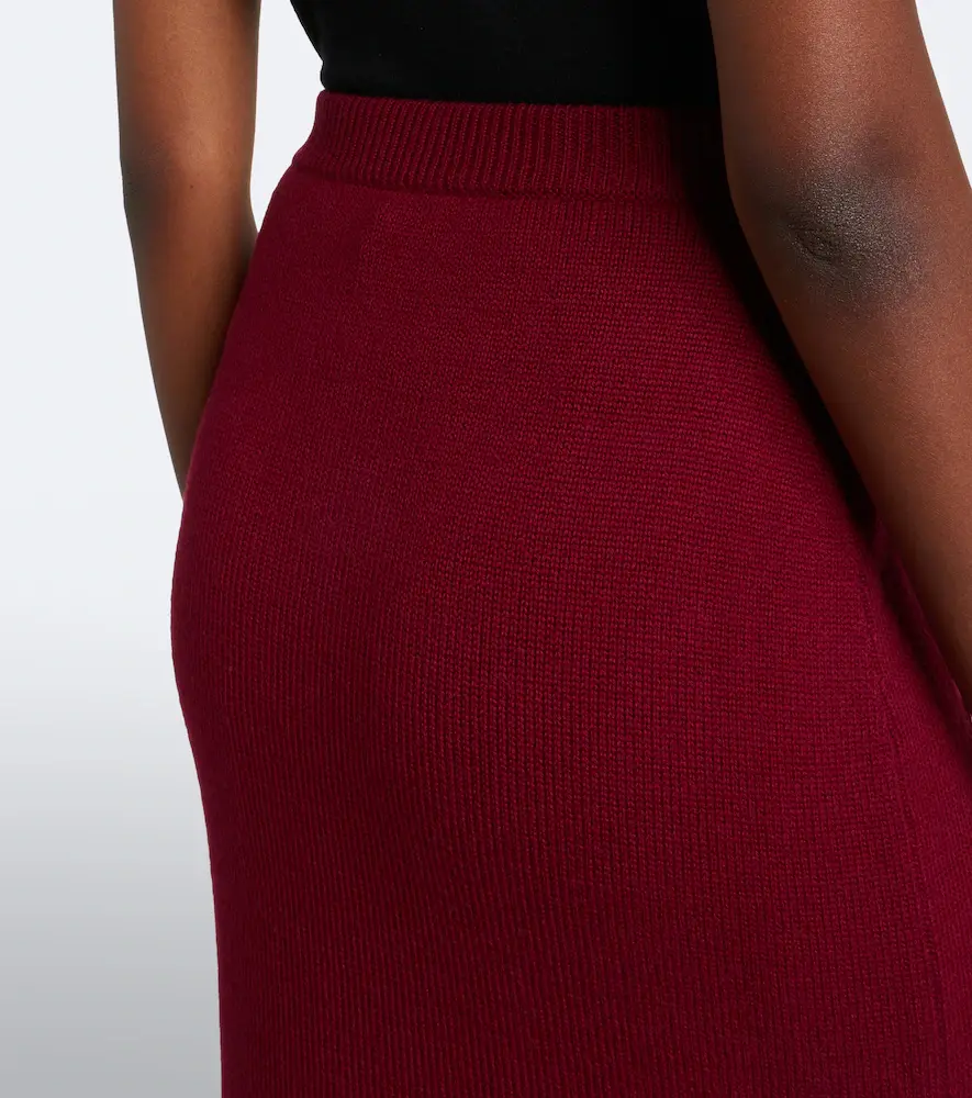 Alessandra Rich Knitted pointelle virgin wool midi skirt | Thumbnail 5 Alessandra Rich Knitted pointelle virgin wool midi skirt | Thumbnail 5