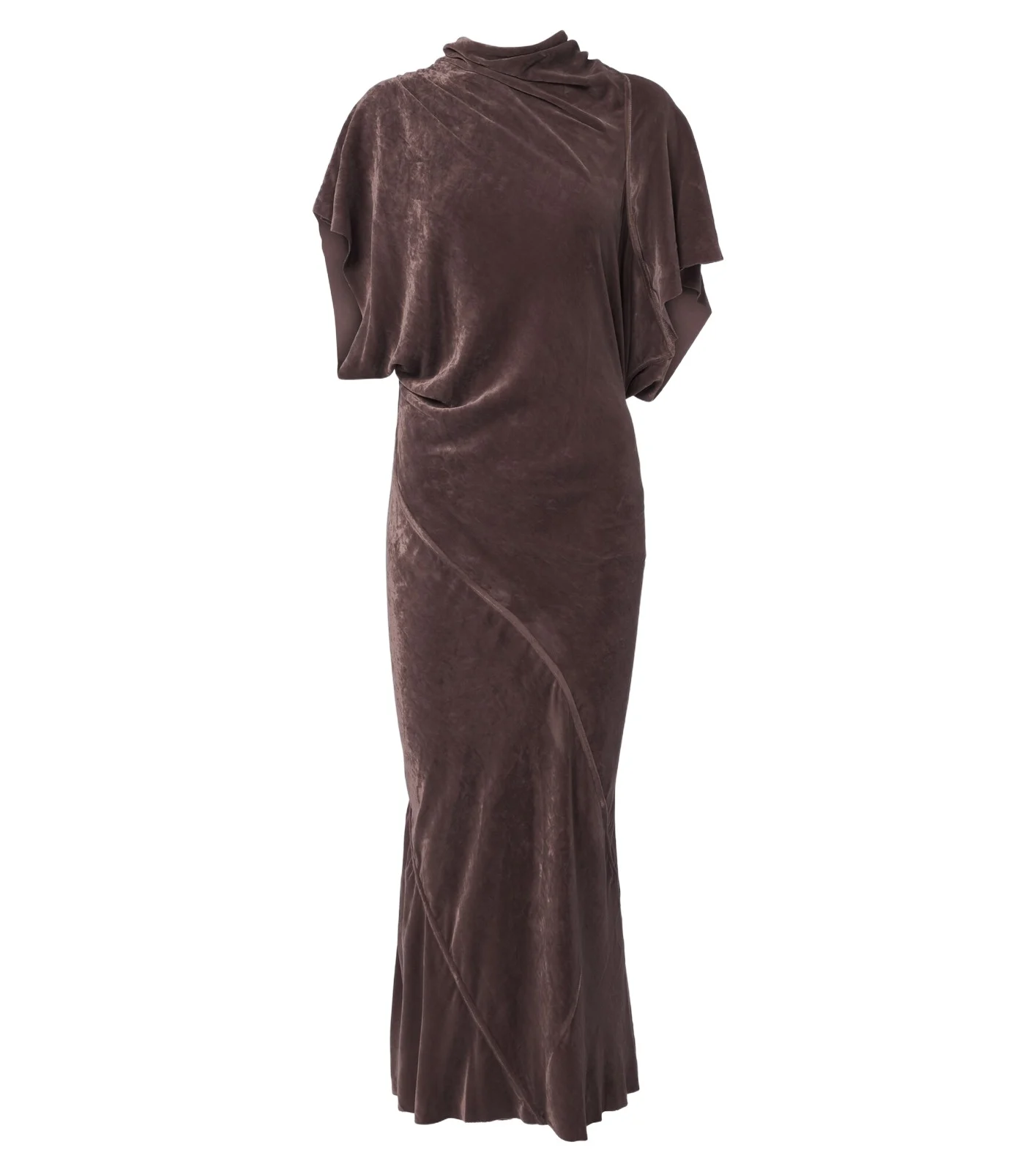 Seb draped velvet midi dress Seb draped velvet midi dress
