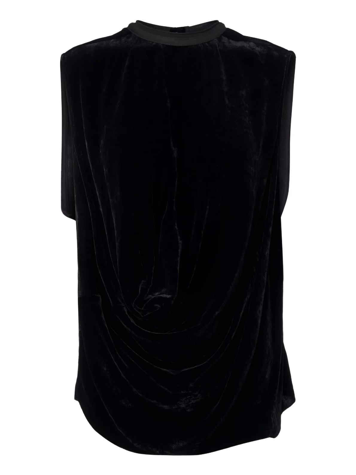 Draped velvet top Draped velvet top