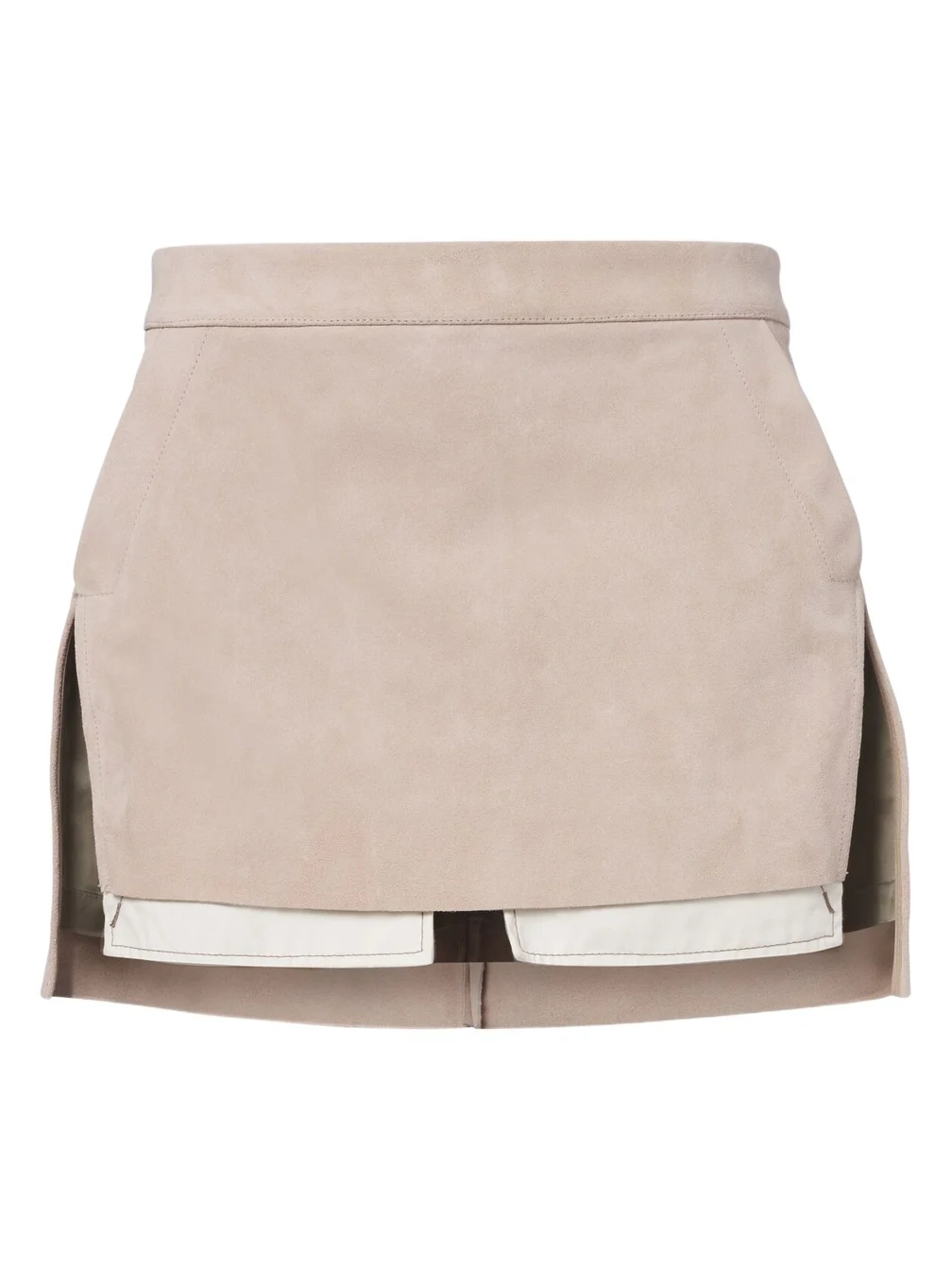 Rick Owens Fog suede miniskirt