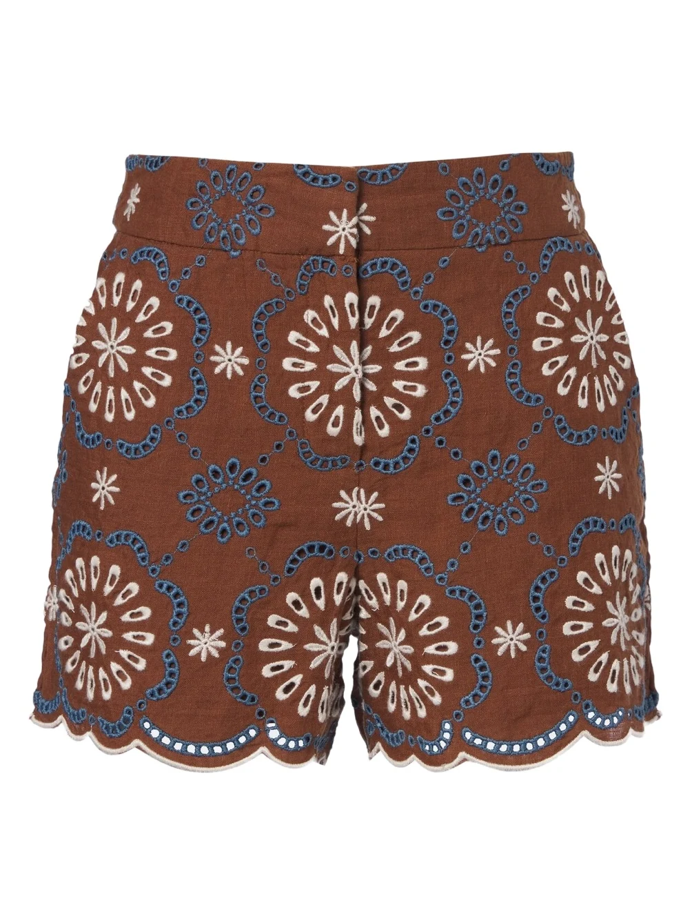 Allen broderie anglaise linen shorts
