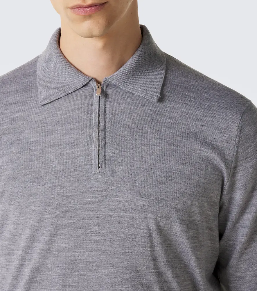 Lardini Wool, silk, and cashmere polo sweater | Thumbnail 5 Lardini Wool, silk, and cashmere polo sweater | Thumbnail 5