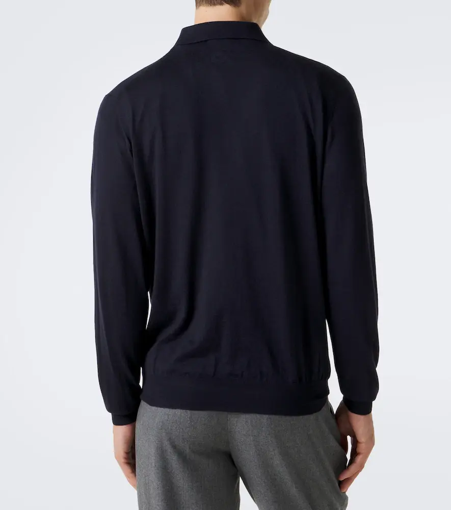 Lardini Wool, silk, and cashmere polo sweater | Thumbnail 2 Lardini Wool, silk, and cashmere polo sweater | Thumbnail 2