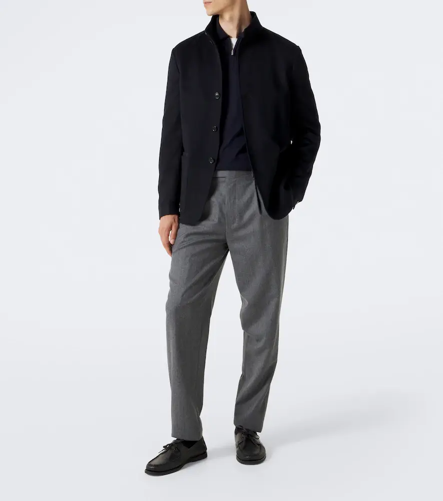 Lardini Wool, silk, and cashmere polo sweater | Thumbnail 3 Lardini Wool, silk, and cashmere polo sweater | Thumbnail 3