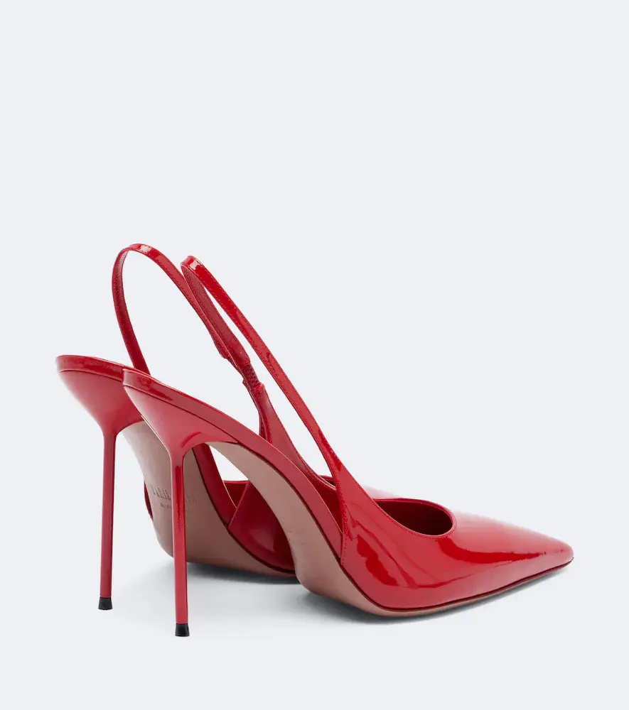 Paris Texas Lidia patent leather slingback pumps | Thumbnail 3