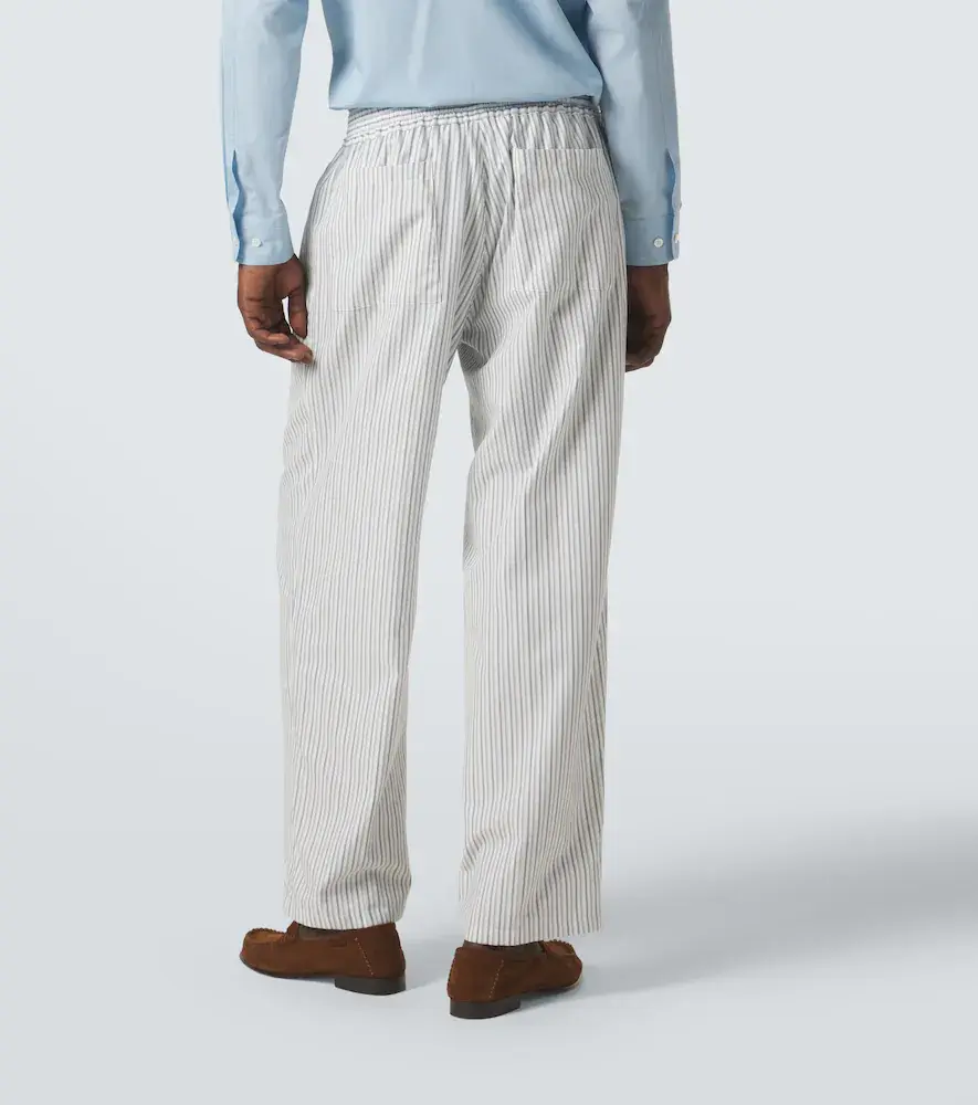 UMIT BENAN Julian striped cotton wide-leg pants | Thumbnail 2 UMIT BENAN Julian striped cotton wide-leg pants | Thumbnail 2