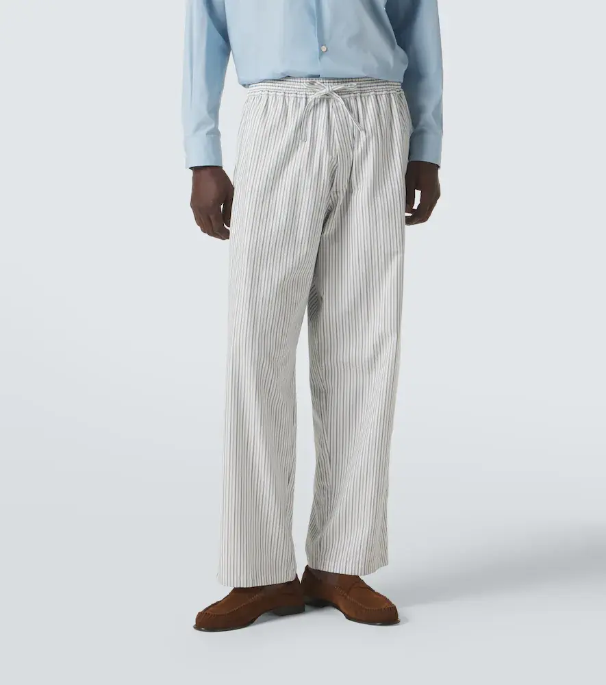 UMIT BENAN Julian striped cotton wide-leg pants | Thumbnail 3 UMIT BENAN Julian striped cotton wide-leg pants | Thumbnail 3