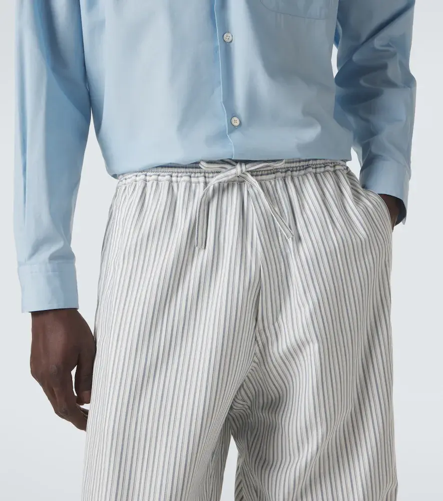 UMIT BENAN Julian striped cotton wide-leg pants | Thumbnail 4 UMIT BENAN Julian striped cotton wide-leg pants | Thumbnail 4
