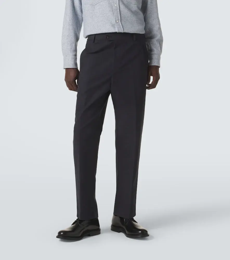 UMIT BENAN Matt cotton-blend straight pants | Thumbnail 2 UMIT BENAN Matt cotton-blend straight pants | Thumbnail 2