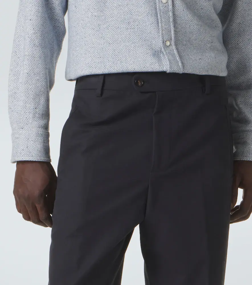 UMIT BENAN Matt cotton-blend straight pants | Thumbnail 3 UMIT BENAN Matt cotton-blend straight pants | Thumbnail 3