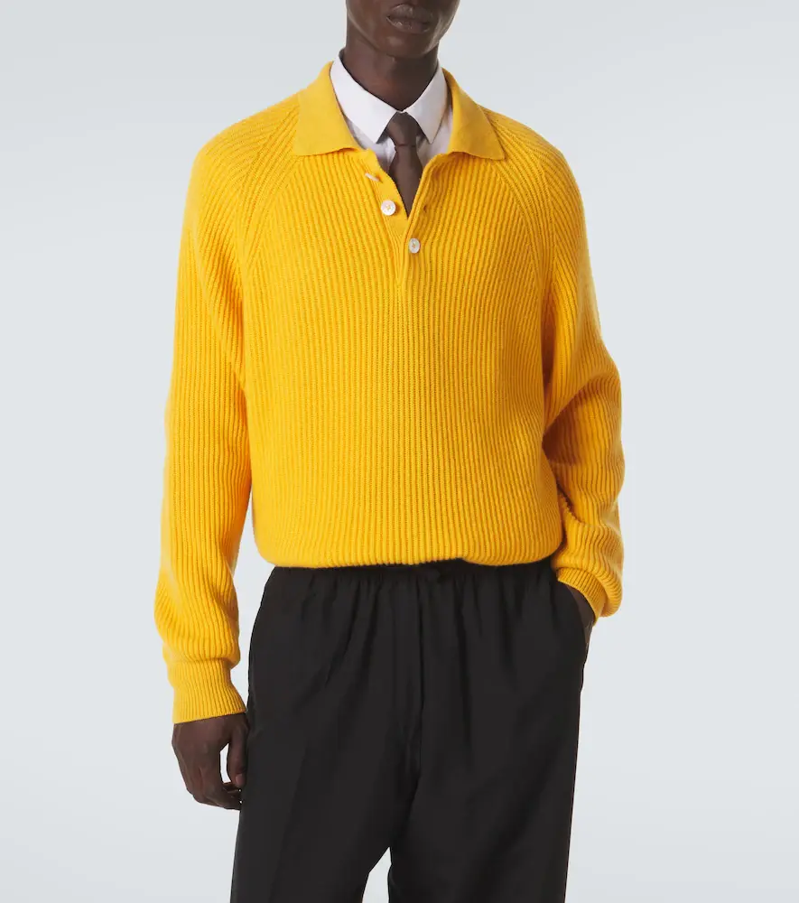 UMIT BENAN Diana cashmere polo sweater | Thumbnail 3