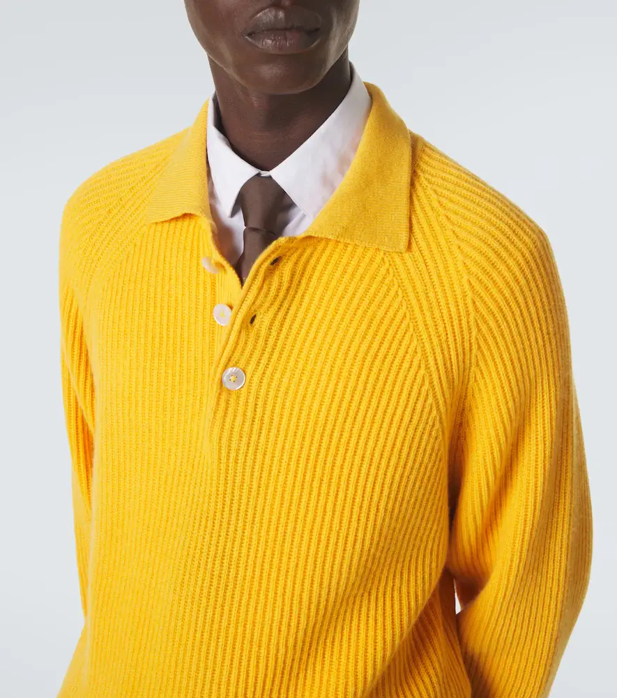 UMIT BENAN Diana cashmere polo sweater | Thumbnail 5