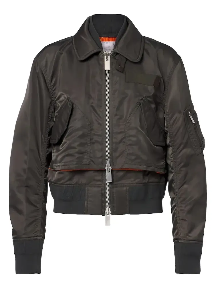 Layered technical bomber jacket Layered technical bomber jacket