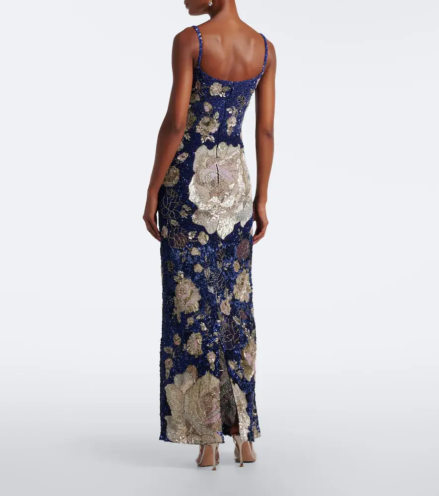 LA FUORI Là Fuori Sequined floral gown | Thumbnail 6 LA FUORI Là Fuori Sequined floral gown | Thumbnail 6