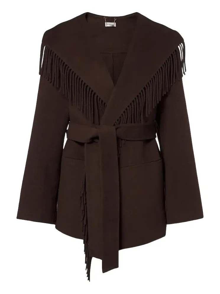 Fringed wool-blend jacket Fringed wool-blend jacket
