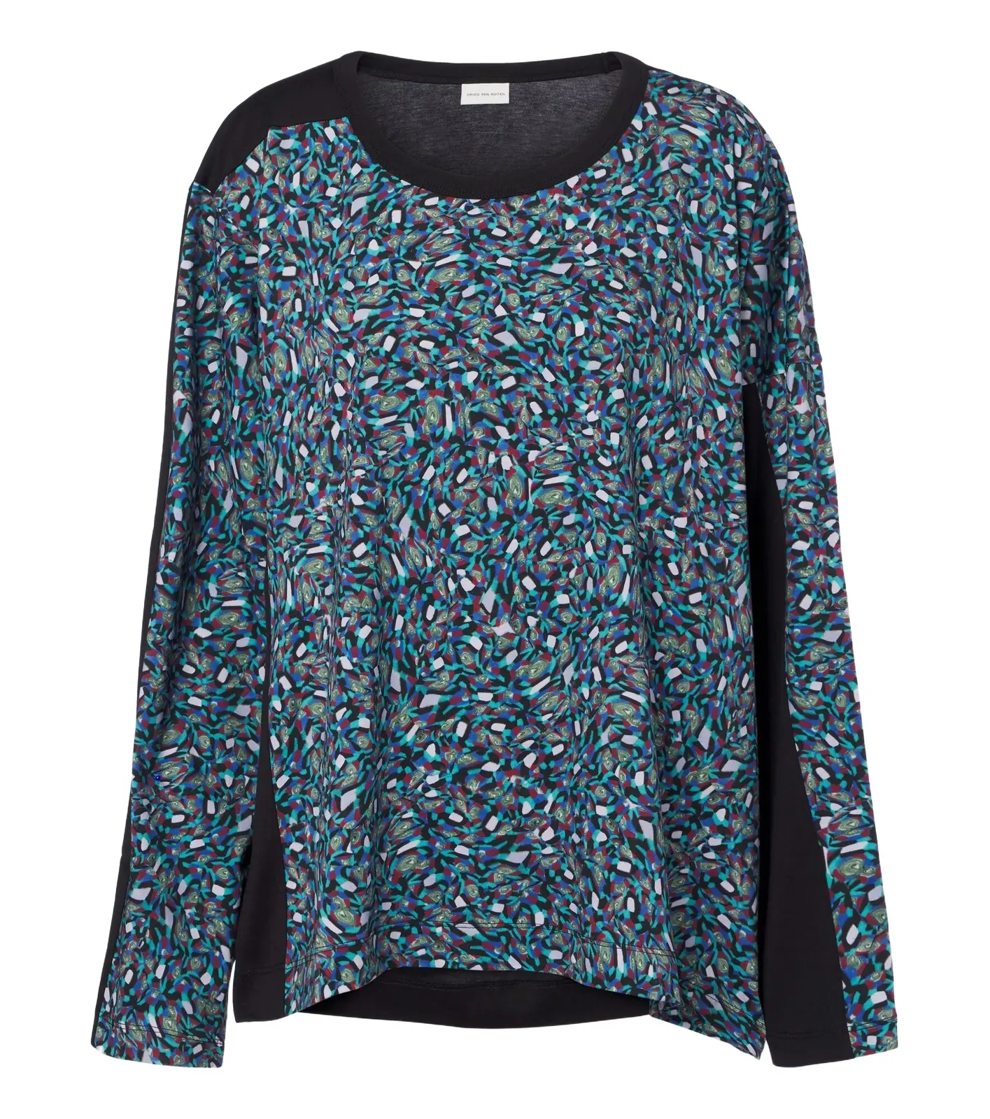 Printed cotton jersey top Printed cotton jersey top