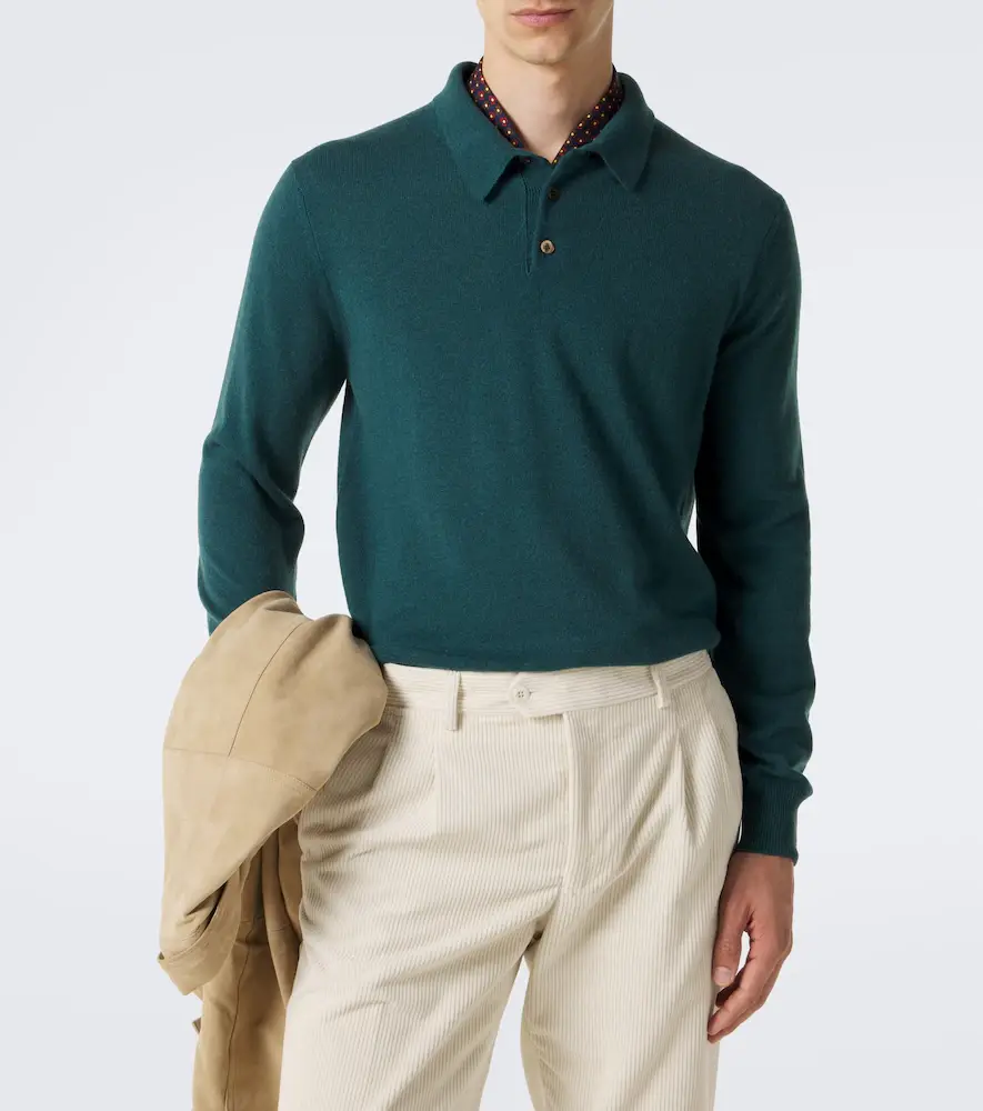 Rubinacci Cashmere polo sweater | Thumbnail 2 Rubinacci Cashmere polo sweater | Thumbnail 2