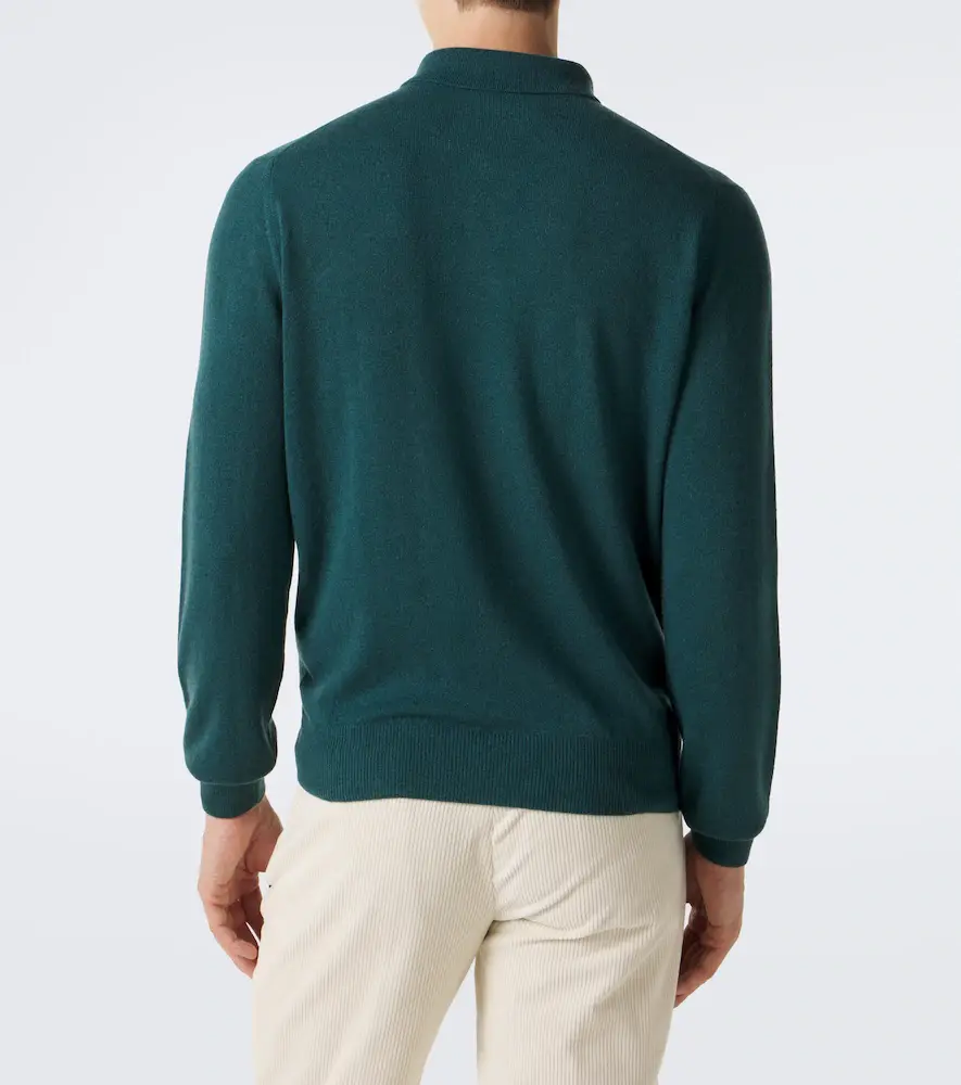 Rubinacci Cashmere polo sweater | Thumbnail 3 Rubinacci Cashmere polo sweater | Thumbnail 3