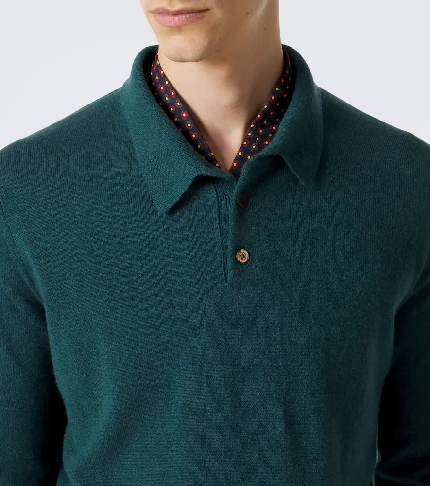 Rubinacci Cashmere polo sweater | Thumbnail 4 Rubinacci Cashmere polo sweater | Thumbnail 4