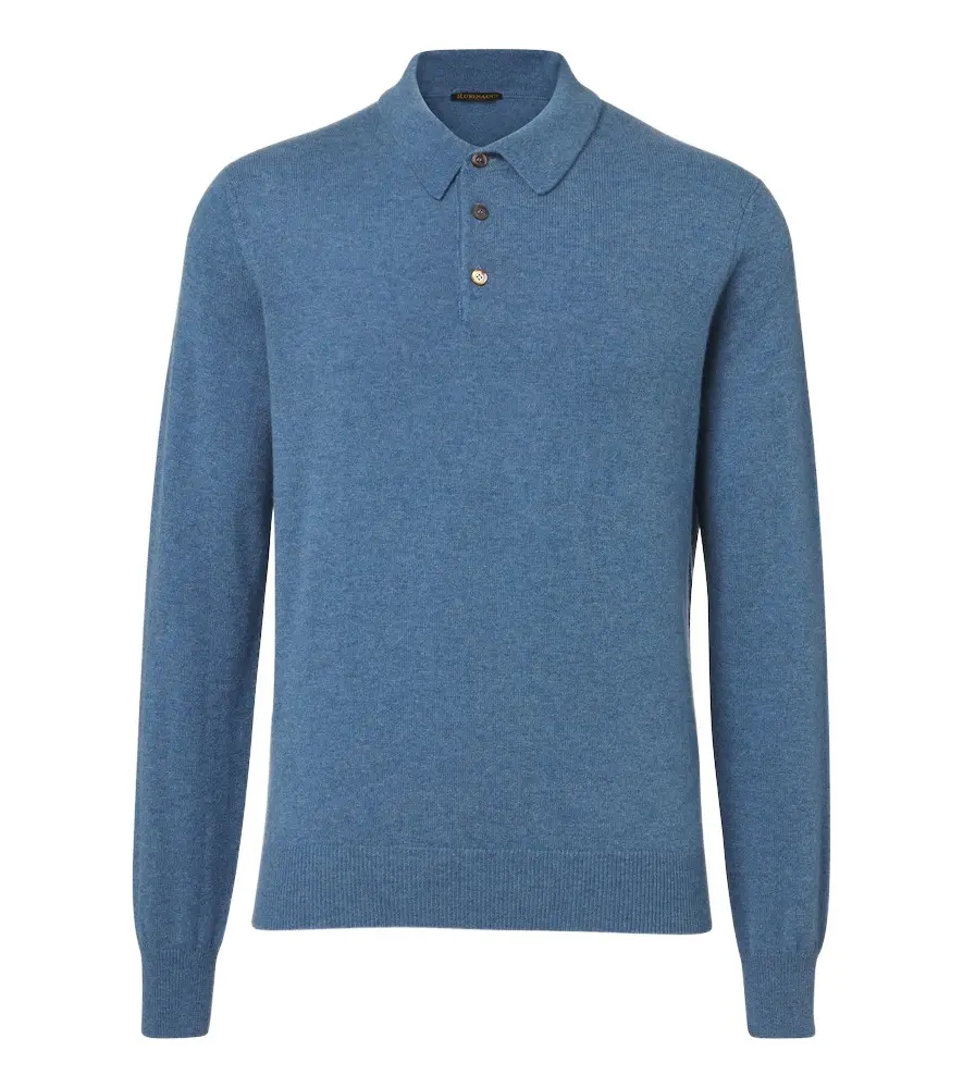Rubinacci Cashmere polo sweater | Image 1 Rubinacci Cashmere polo sweater | Image 1