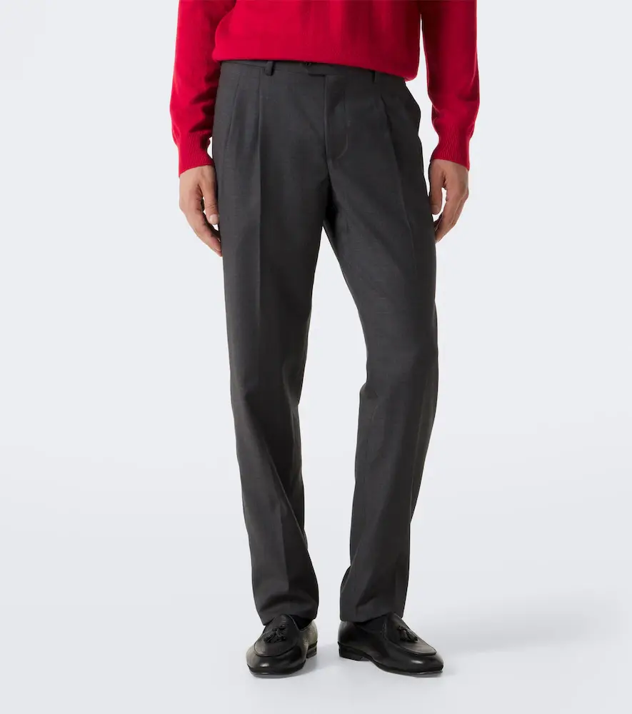 Rubinacci Virgin wool straight pants | Thumbnail 3