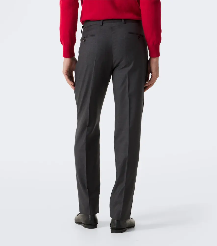 Rubinacci Virgin wool straight pants | Thumbnail 5