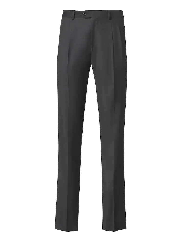 Virgin wool straight pants