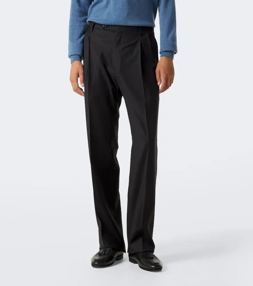 Rubinacci Virgin wool wide-leg pants | Thumbnail 2