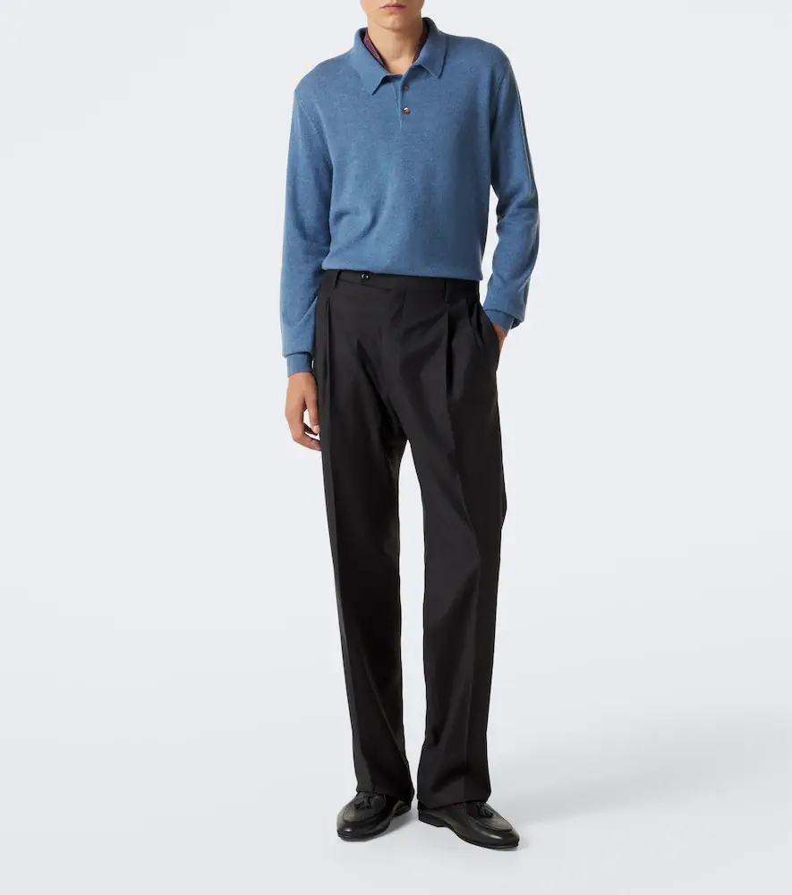Rubinacci Virgin wool wide-leg pants | Thumbnail 3