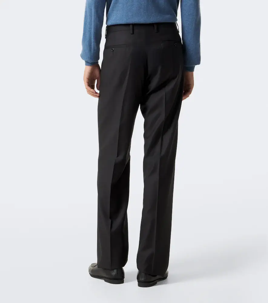 Rubinacci Virgin wool wide-leg pants | Thumbnail 4