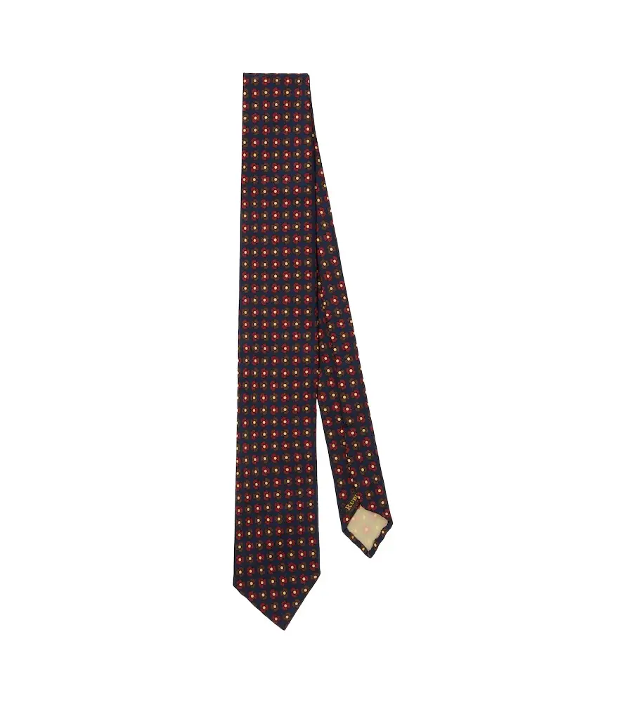 Rubinacci Printed silk tie | Image 1 Rubinacci Printed silk tie | Image 1