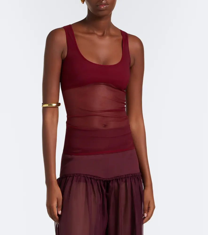 Nensi Dojaka Semi-sheer tank top | Thumbnail 3