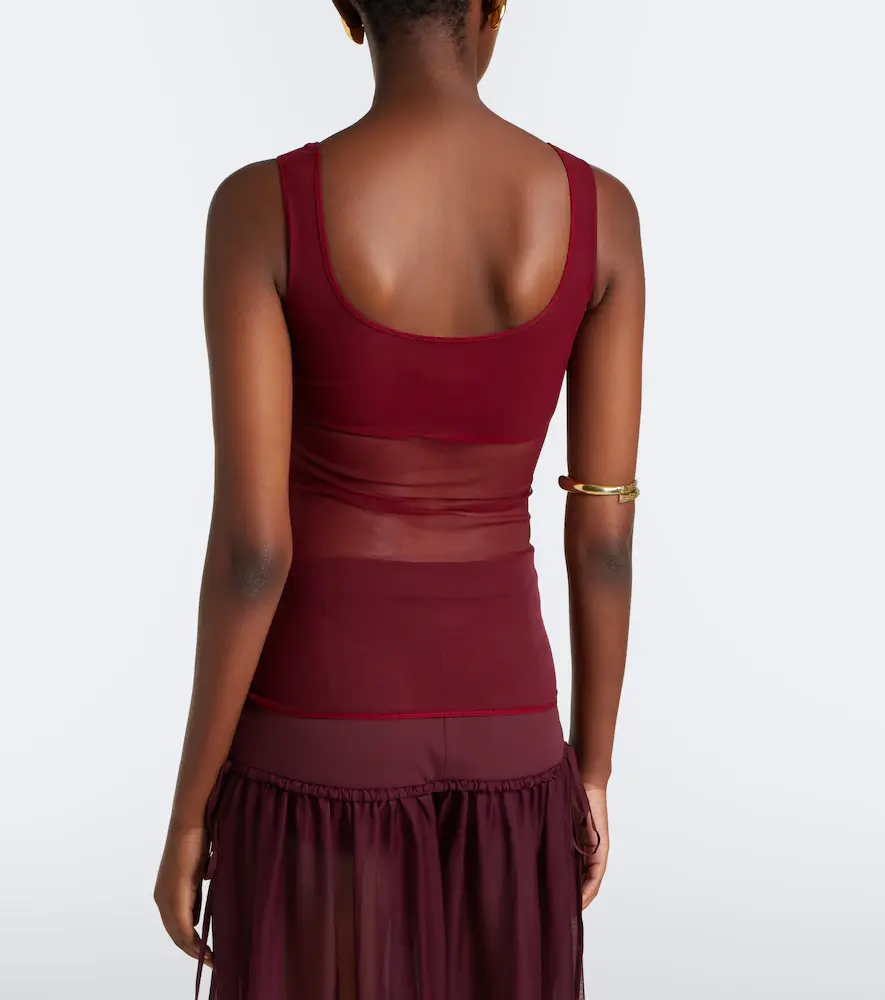 Nensi Dojaka Semi-sheer tank top | Thumbnail 4