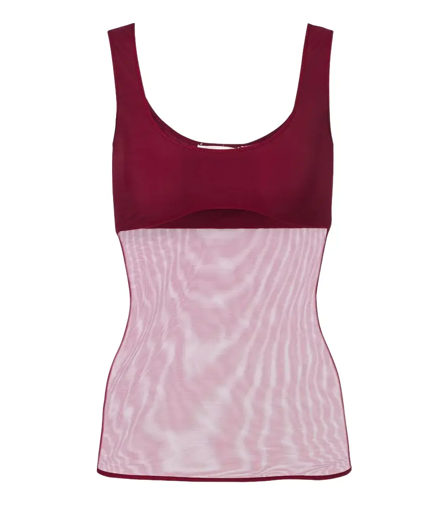 Nensi Dojaka Semi-sheer tank top | Image 1 Nensi Dojaka Semi-sheer tank top | Image 1