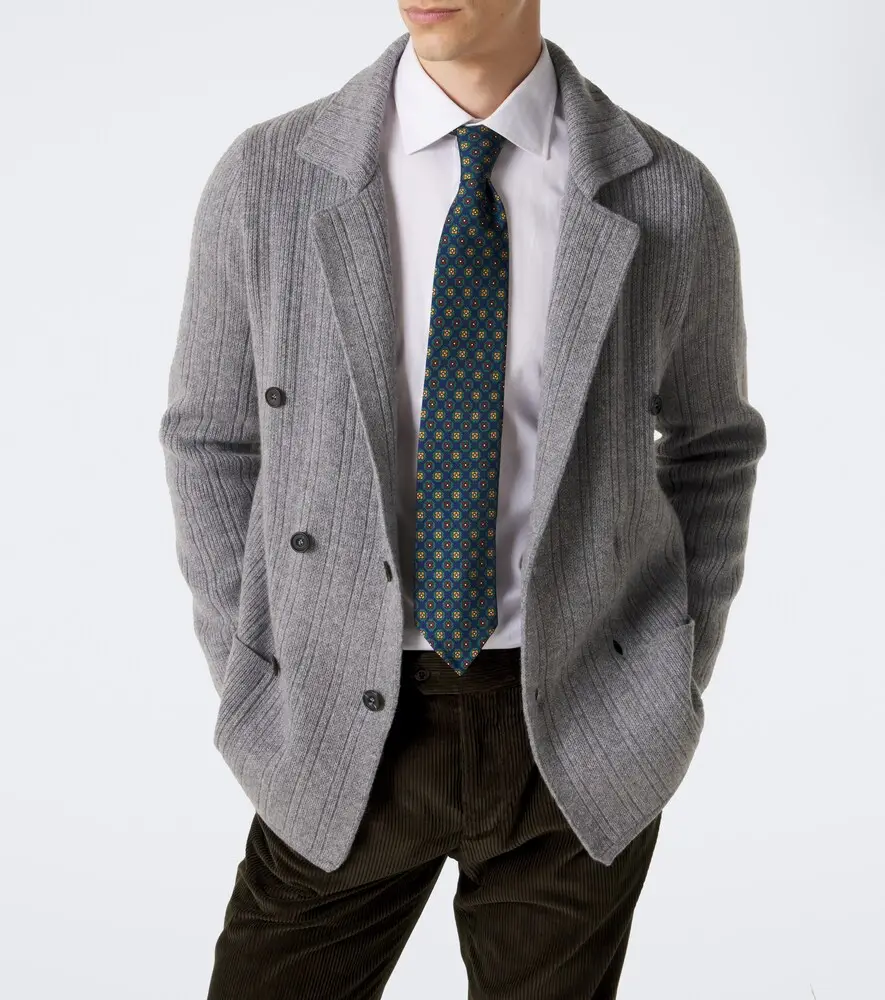 Rubinacci Printed silk tie | Thumbnail 3
