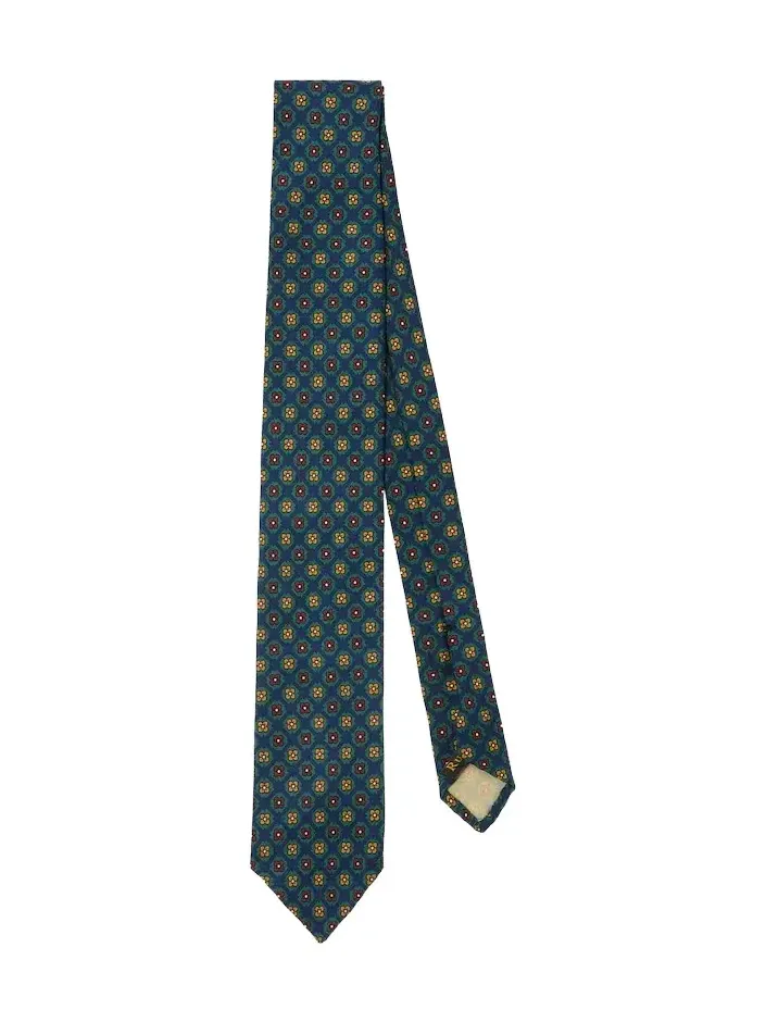 Printed silk tie Printed silk tie