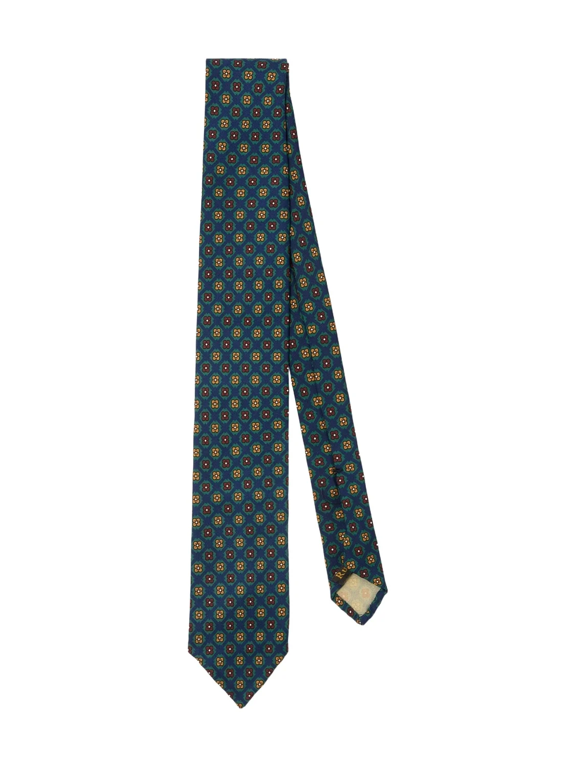 Printed silk tie