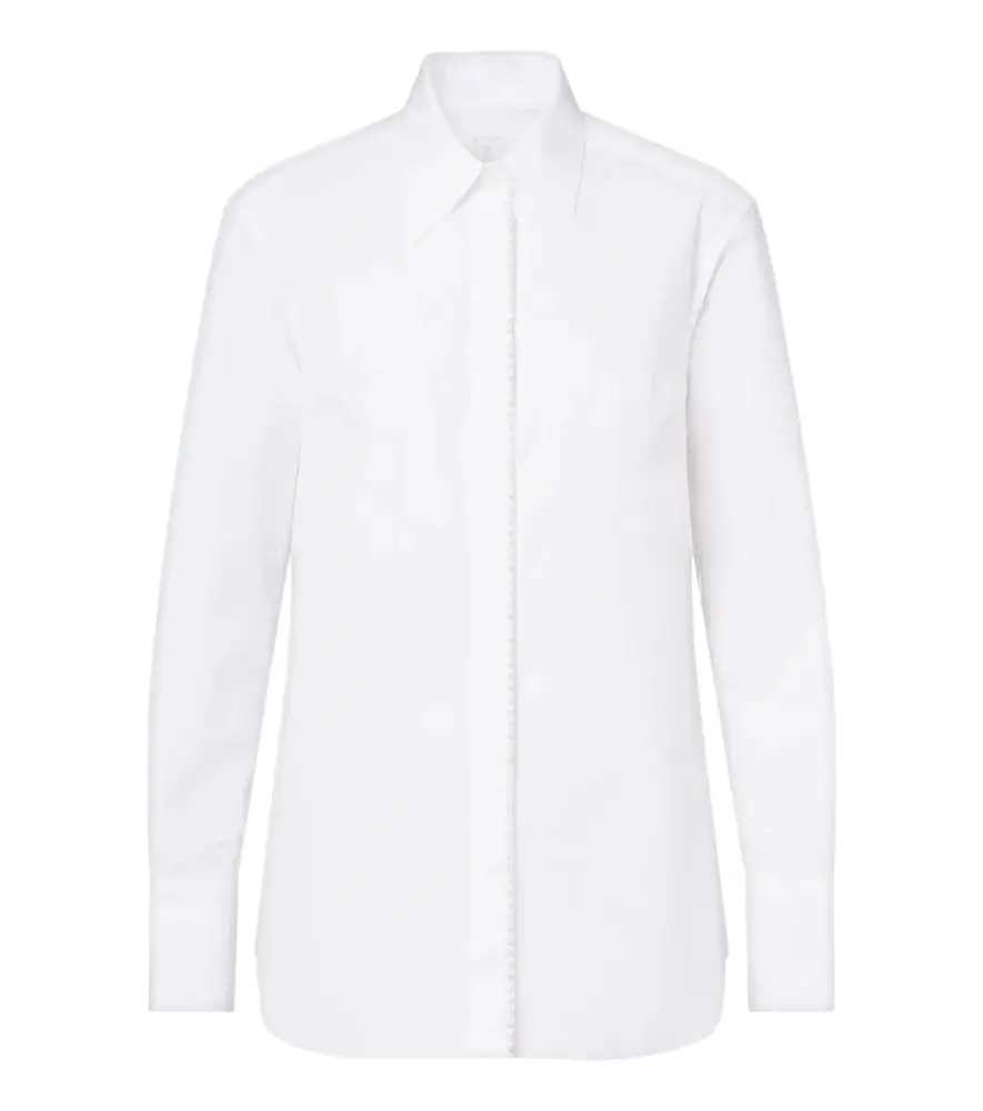 ELEVENTY Cotton and silk poplin shirt