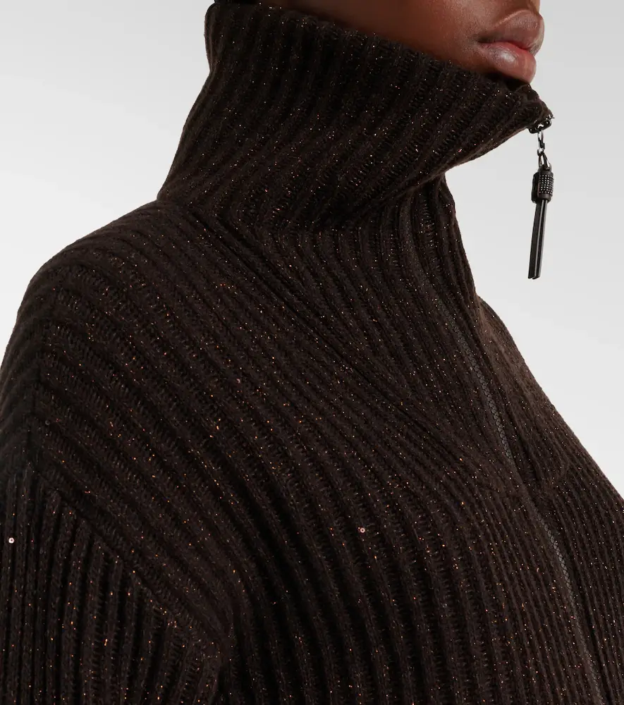 Brunello Cucinelli Monili zip-up sweater | Thumbnail 3