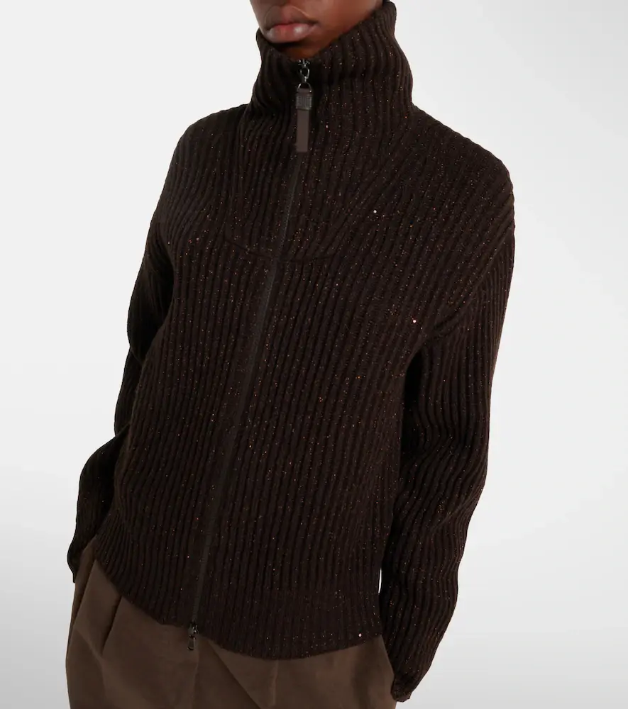 Brunello Cucinelli Monili zip-up sweater | Thumbnail 4