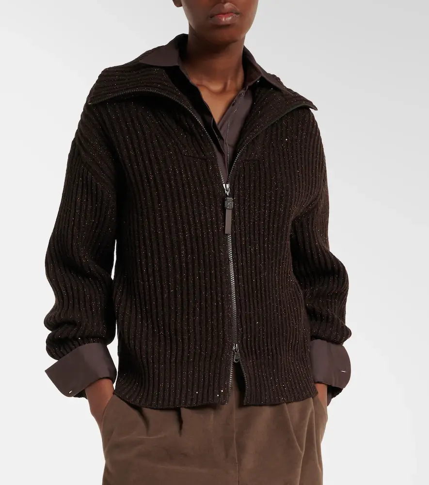 Brunello Cucinelli Monili zip-up sweater | Thumbnail 6