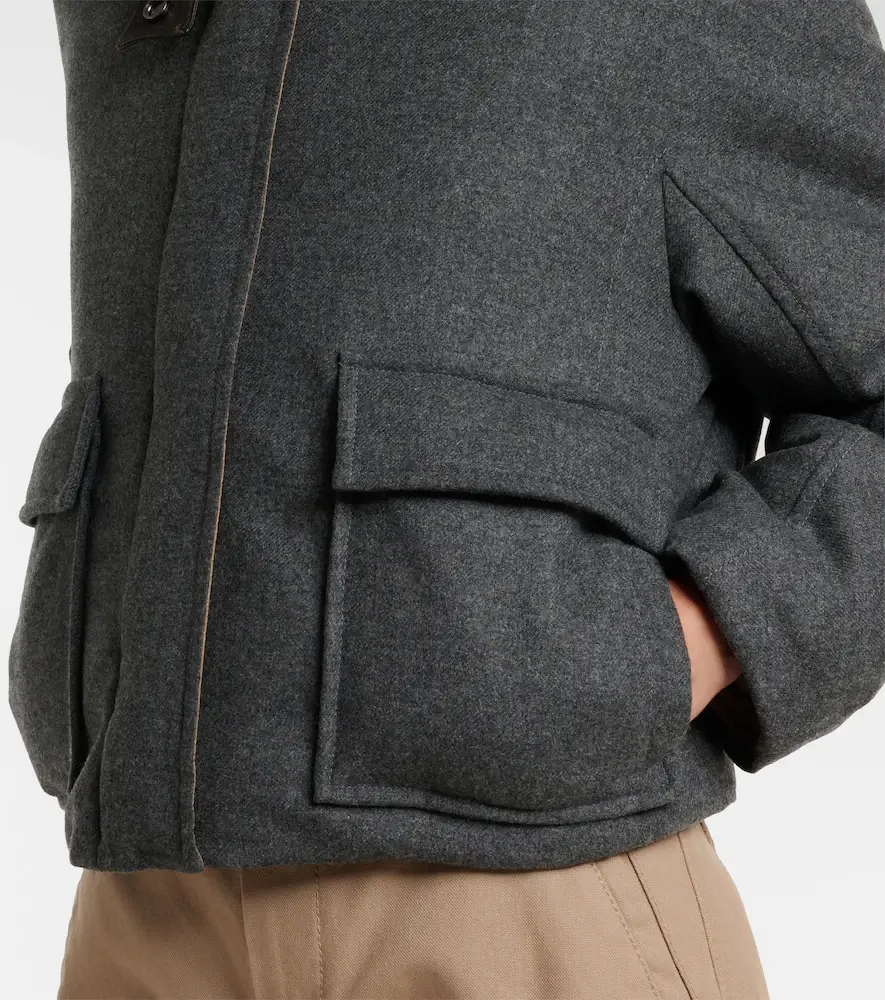Brunello Cucinelli Alpaca and cashmere down jacket | Thumbnail 3 Brunello Cucinelli Alpaca and cashmere down jacket | Thumbnail 3