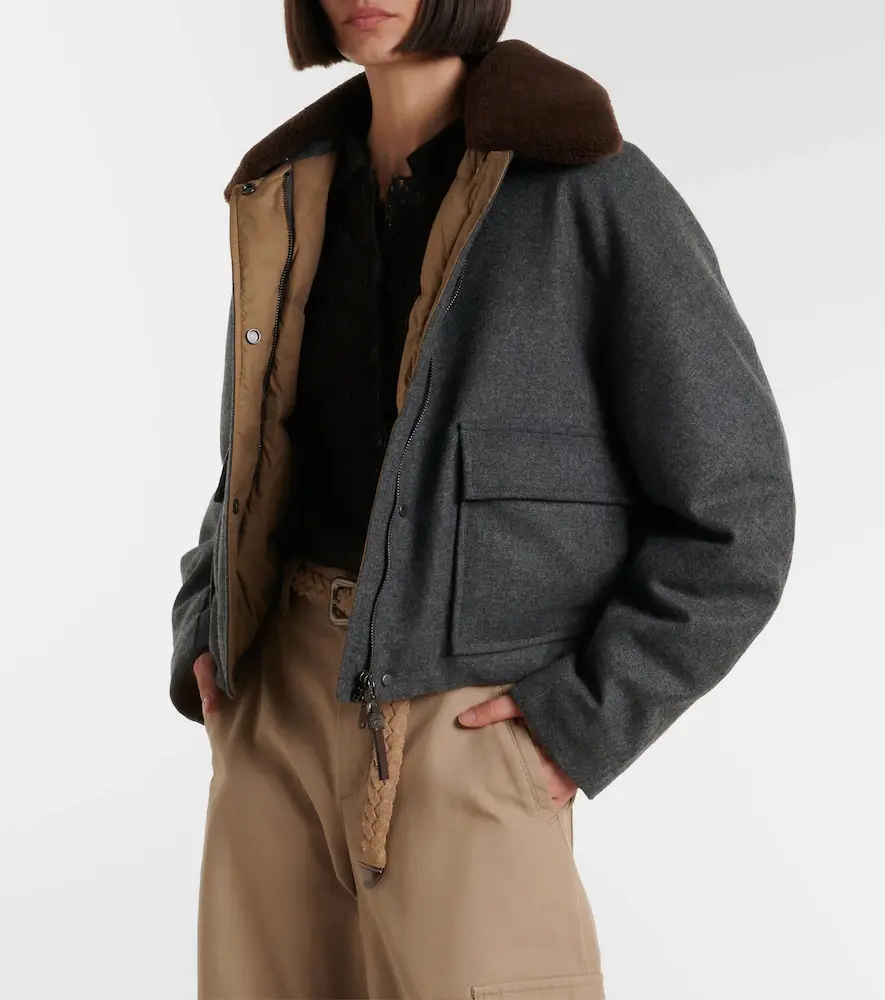 Brunello Cucinelli Alpaca and cashmere down jacket | Thumbnail 5 Brunello Cucinelli Alpaca and cashmere down jacket | Thumbnail 5